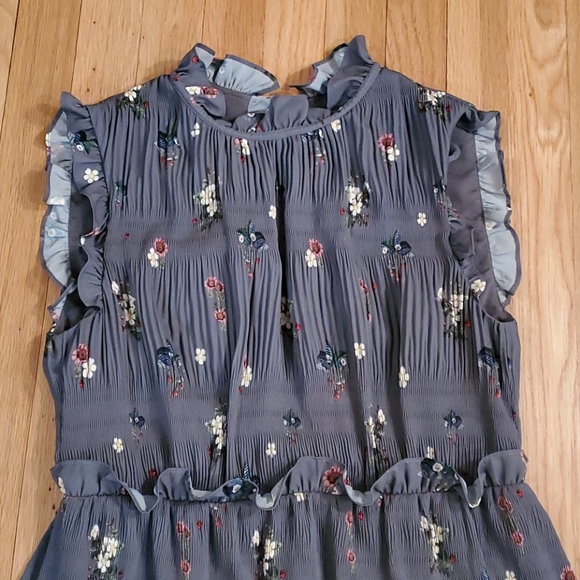 TED BAKER LONDON PLEATED SMOCK DRESS SIZE 2 - Picture 4 of 7
